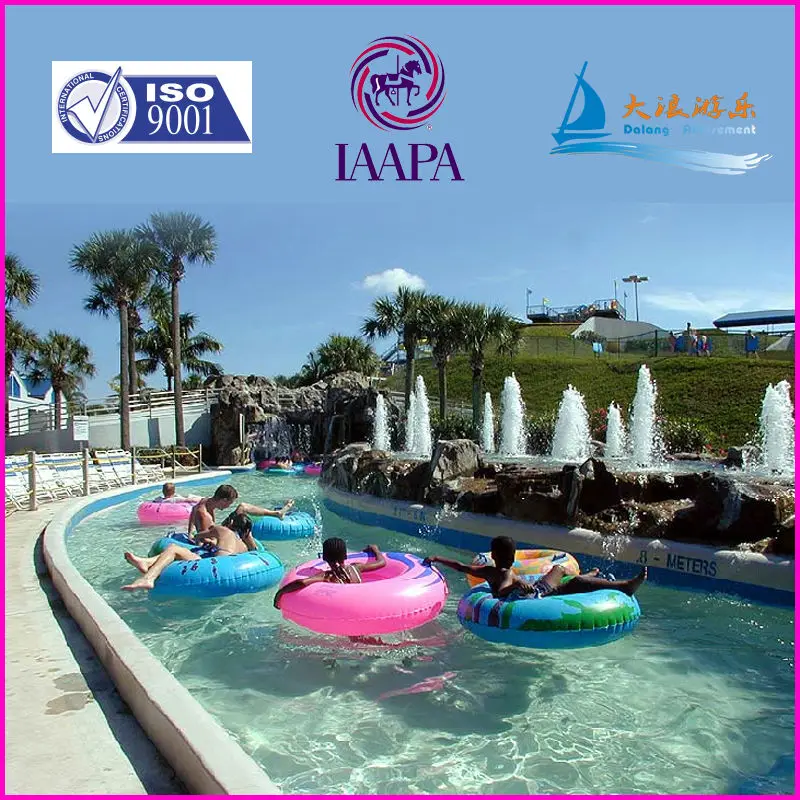 Water Park Lazy River Hotel Resort with Water Park Lazy river make funny for family on alibaba for sale