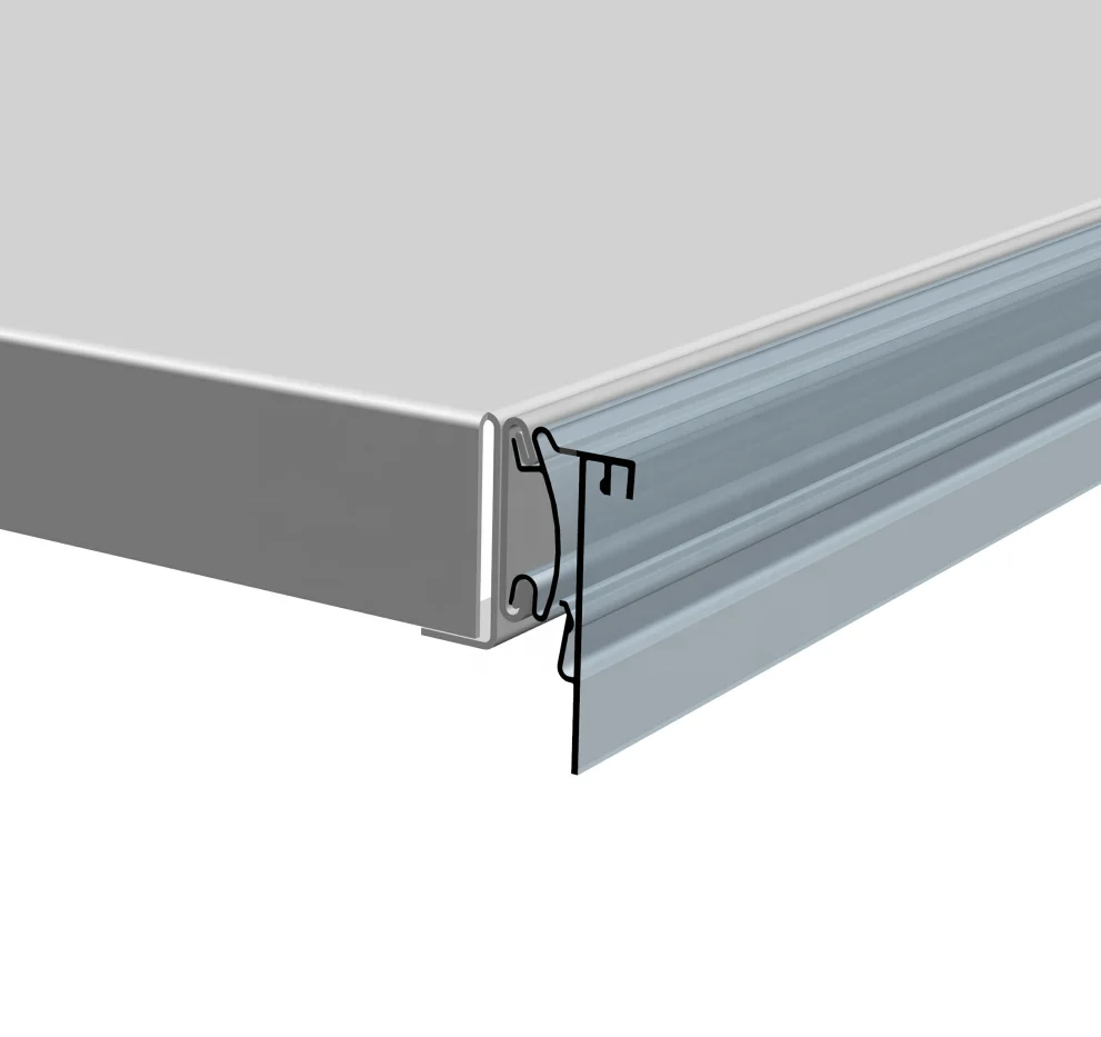 Meethope display C channel shelf plastic extrusion electronic pvc esl price tag holder