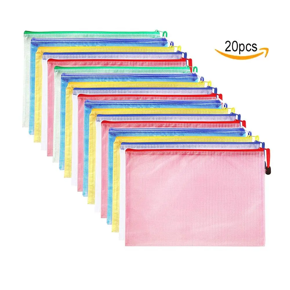 Unionpromo Custom Printed Office PVC File Folder File Wallet Zipped Lock Document Bag