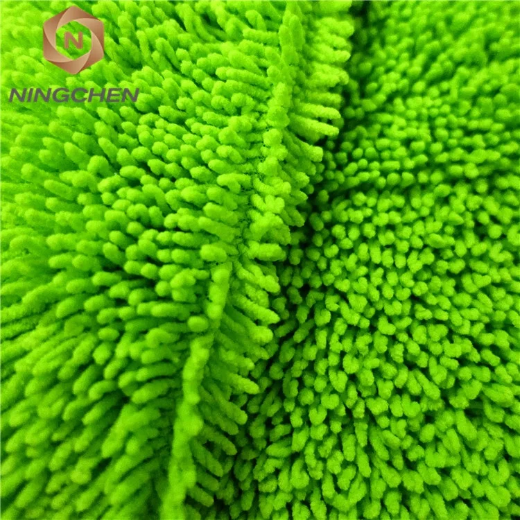 hot sales chenille fabric Multi purpose premium scratch-free microfiber waterproof 5 finger dual car clean wash noodle chenille