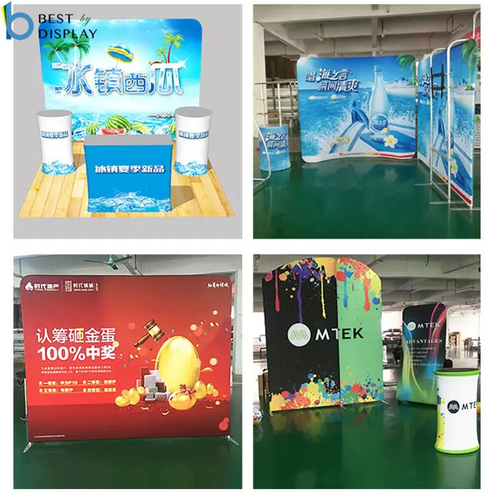 Aluminum tube frame tension fabric exhibition booth