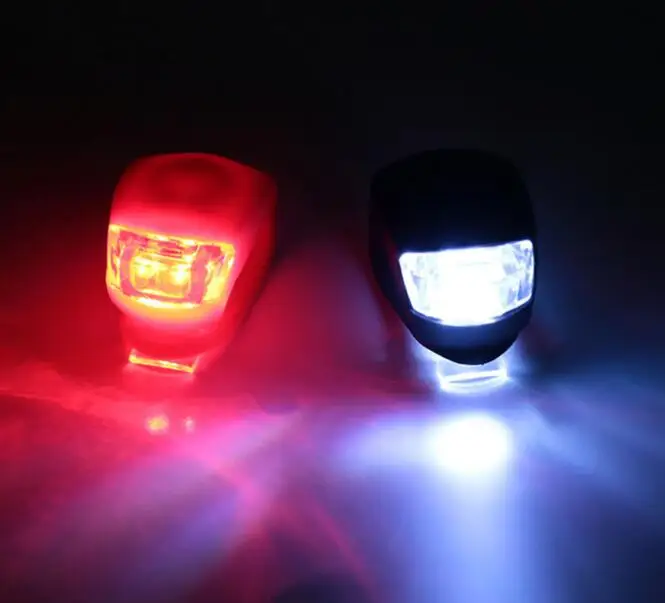 Оптовая продажа с фабрики велосипедные аксессуары силиконовый резиновый светодиодный фонарь для велосипеда передний и задний стробоскоп предупреждающий колеса велосипедный спицевой