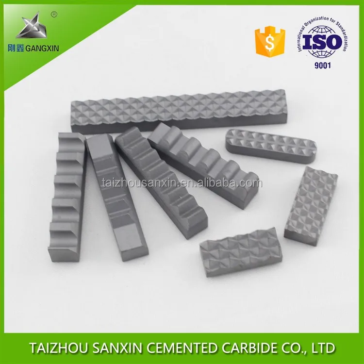 China supplier sintered yg8 tungsten carbide gripper inserts for chuck jaws sanxin
