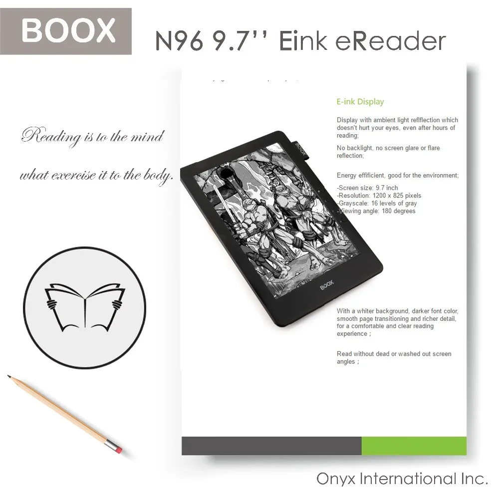 e-ink ebook reader 9.7 ppt ebook readers with translation