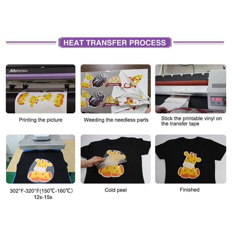 Ready to ship printable heat transfer vinyl sheets