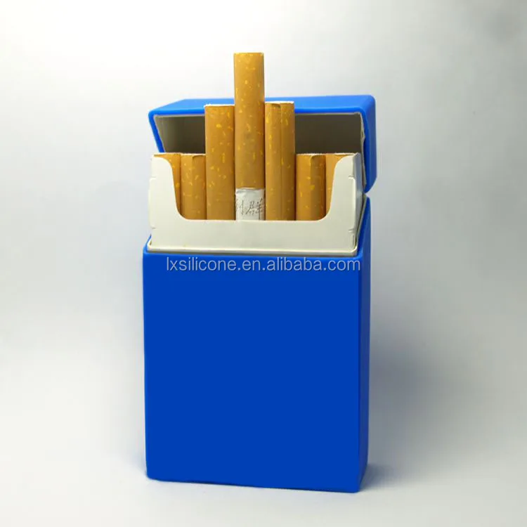 Eco Friendly DIY Silicone Slim Cigarette Case Ladies Women Fashion Cigarette Box