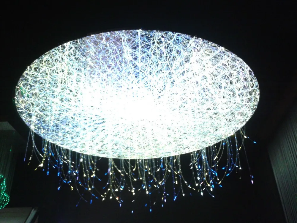 Wholesale Sky Starry Effect Fiber Optic Ceiling Light RGB Remote Control Plastic POF 0.75mm 1.5mm Lobby Hall Roof