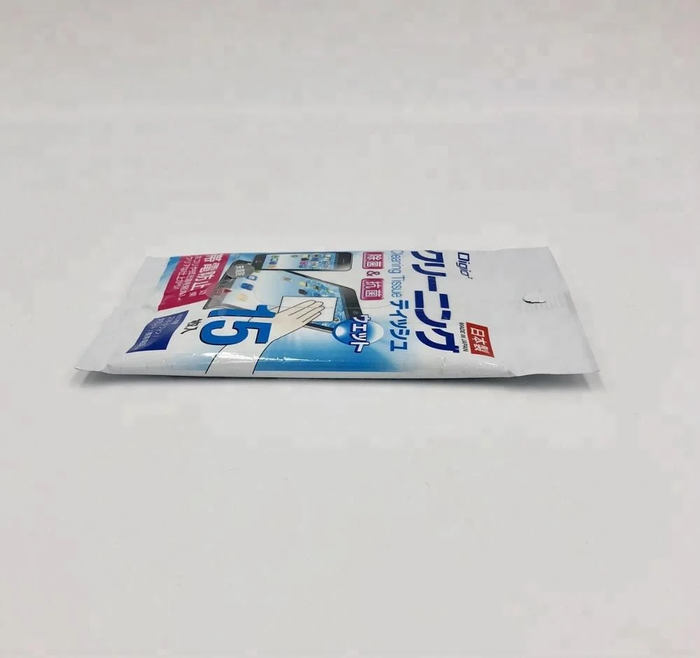 Custom Logo Single Package Mobile Phone electronic product Screen Cleaning Wet Wipe