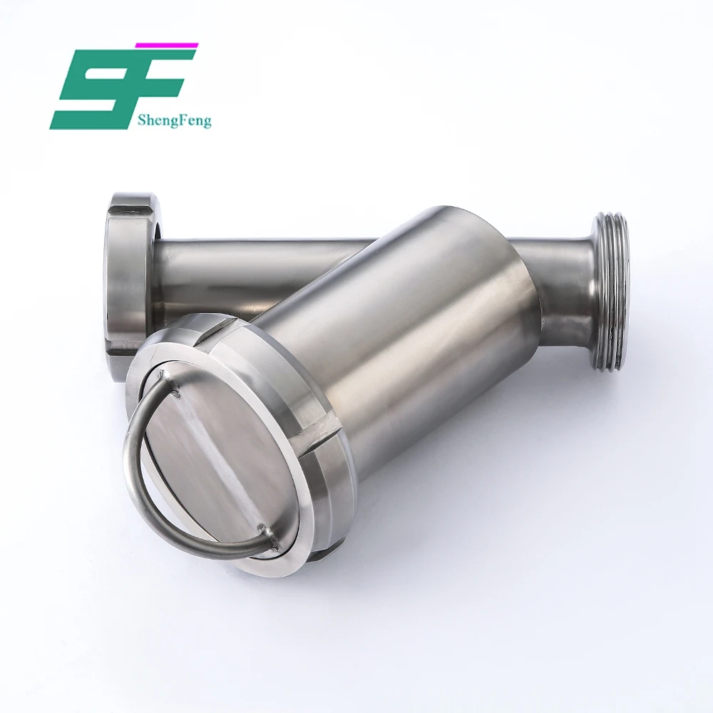 ShengFeng 3' Hygienic stainless steel SUS304 Y Yype Clamped filter Strainer