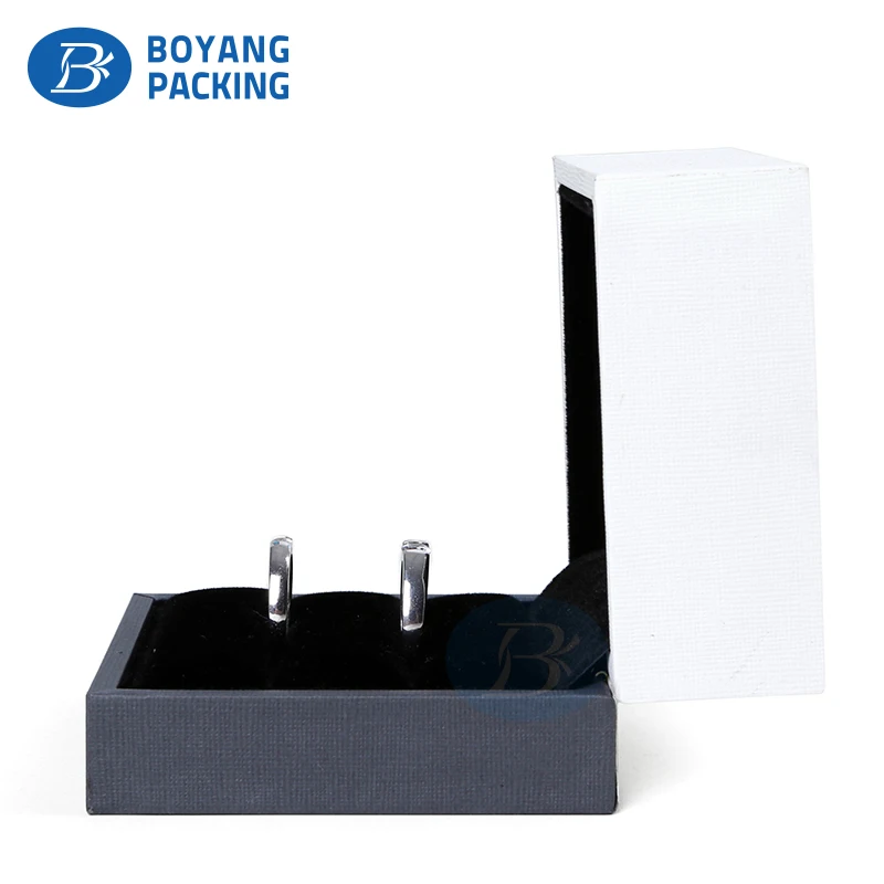 
High End luxury Custom waterproof Men Couple engagement double ring box for Wedding 