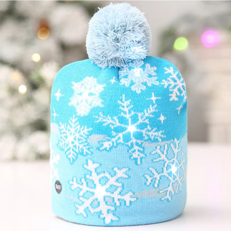 2020 хит продаж, Рождественская шапка с мерцающим светодиодом, три режима