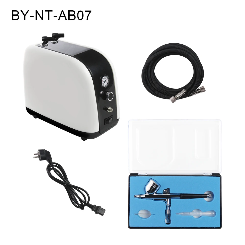 BIN компрессор для макияжа ногтей, пистолет для краски, Аэрограф, набор для аэрографии