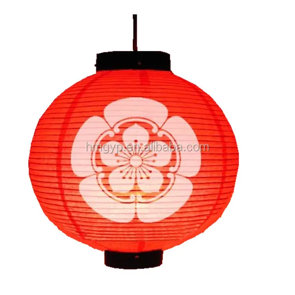 
Wholesale Outdoor Decoration Hanging Round Japanese Lantern Paper 