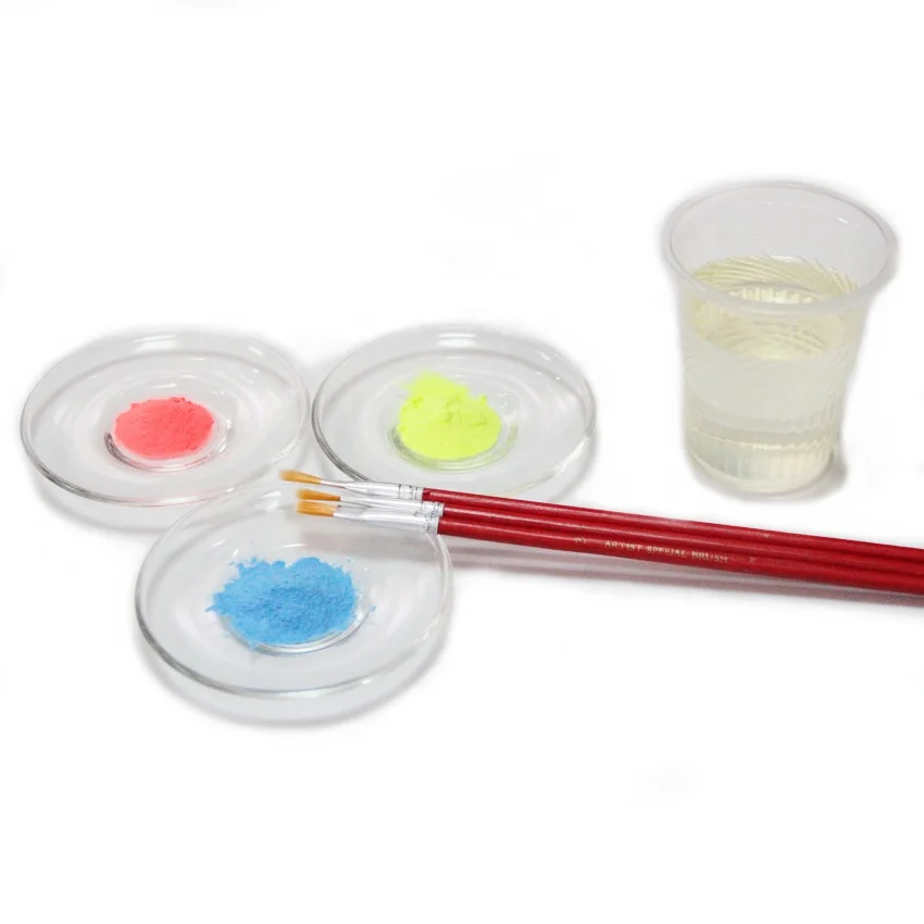 9 colors kids diy watercolor paint non-toxic glow powder luminous powder fluorescent powder for making glow in the dark paint