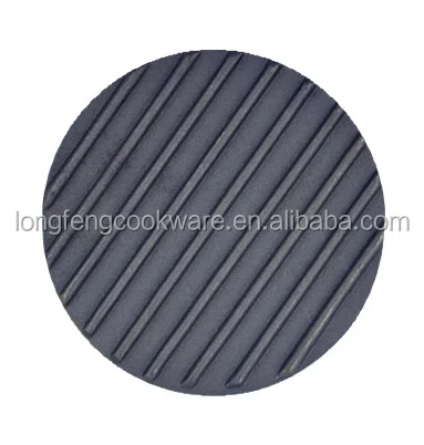 Factory Supply Pre-seasoned Cast Iron Bacon Press Meat Press Round Cooking Grill Press