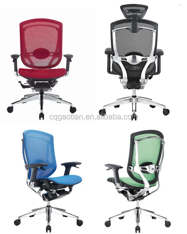 GTCHAIR Blue Mesh Ergonomic Office Chair