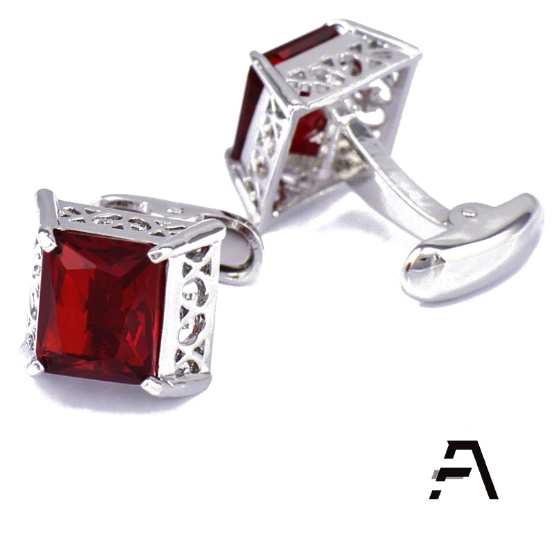 Classical Zircon Wedding Cufflinks