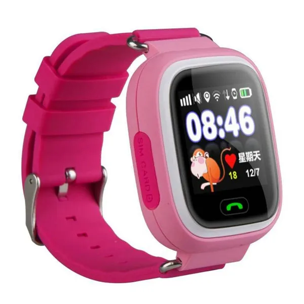 q90 дети часы с GPS GPS agps фунтов WiFi расположение SIM - карту smartwatch анти - потерял фитнес - трекер с SOS