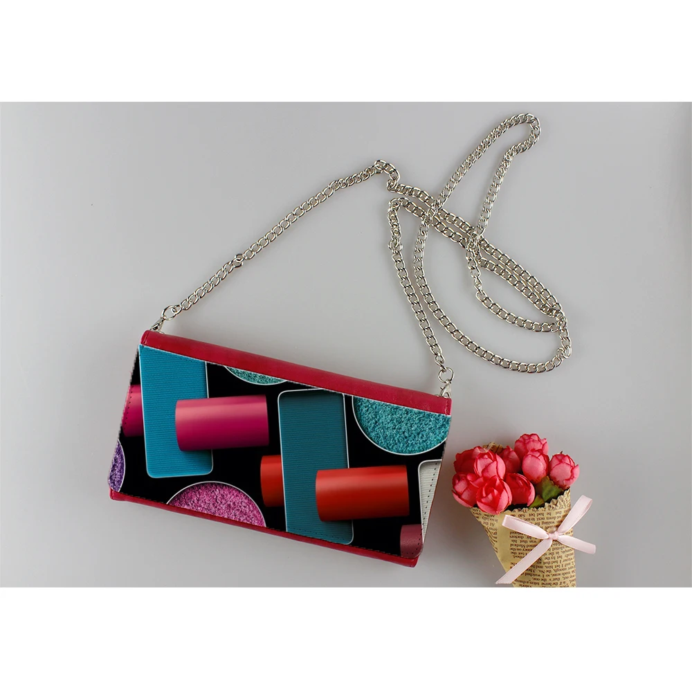 Wholesale Custom Sublimation Blank PU Leather Dual-Used Lady Wallet Bags