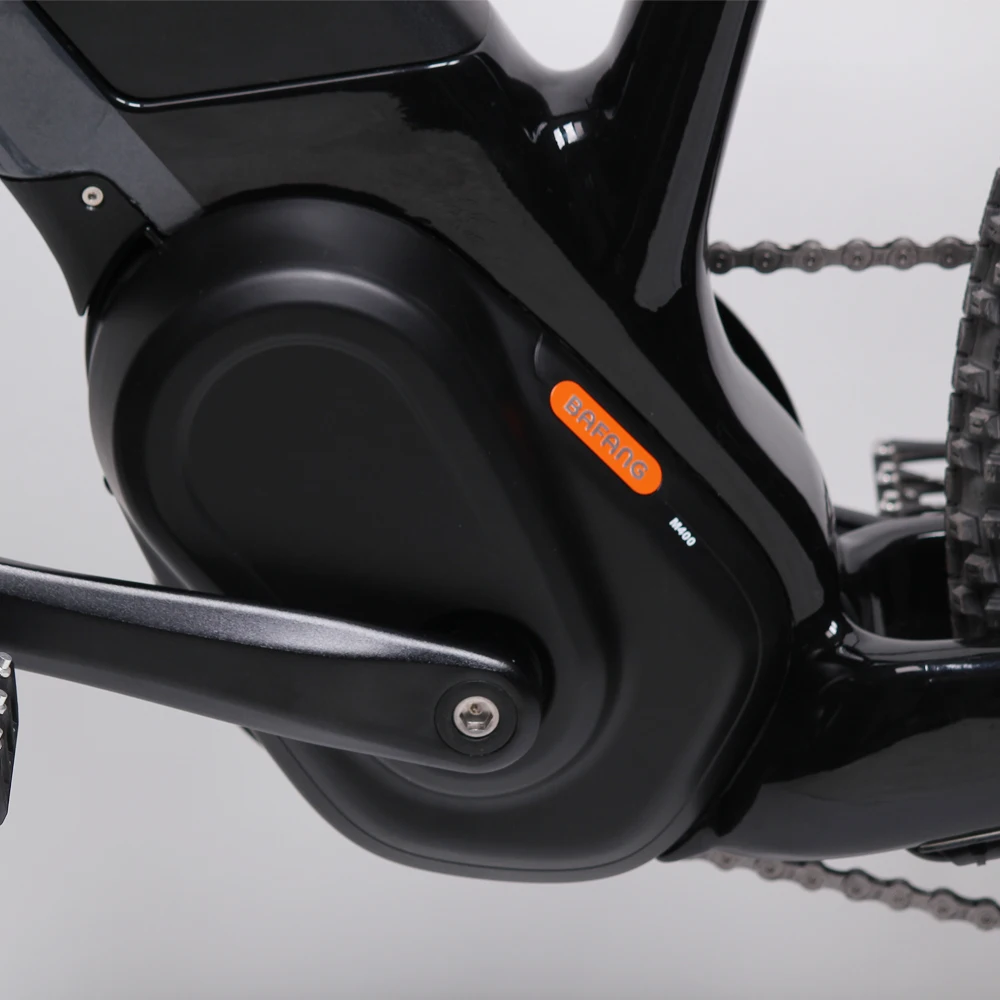 TXED Carbon Fiber Sport Bike Mountain Bike Full Suspension Center Motor Electric Bike