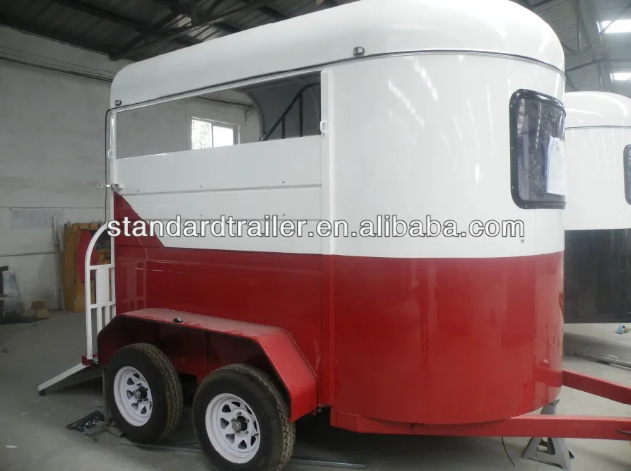 
Two horse straight load economic horse float 