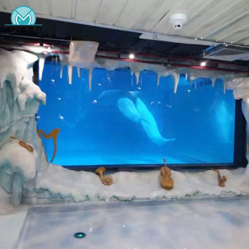 Hot sale accessories acrylic wall mounted aquarium light fish tank with various styles