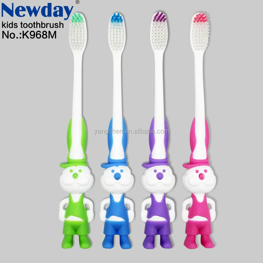 
rabbit desgin kids toothbrush with supersoft brisltes or baby tooth brush 