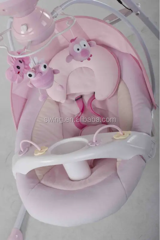 China manufacturer baby cradle swing with plastic shell seat