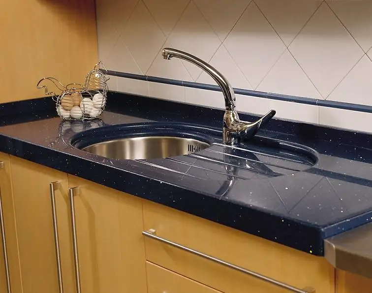 Столешницы из эпоксидной смолы черного цвета для кухни, 12 мм