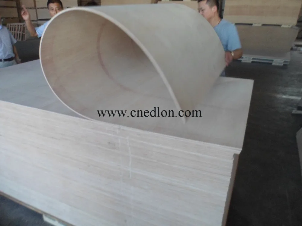 Edlon 2mm 3mm 4mm 6mm 8mm thin Commercial Okoume poplar oak teak bendable veneer Plywood