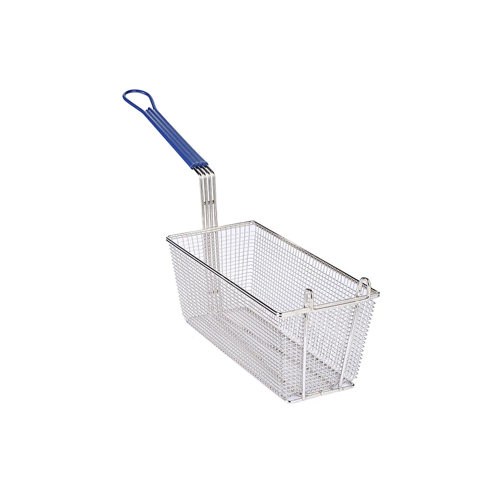 Commerical Kitchen Nickel-plated Metal Wire Mesh Fry Basket