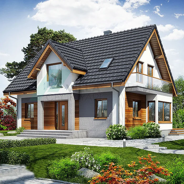 Insulation Material Earthquake Proof Prefab Steel House With Steel Security Door