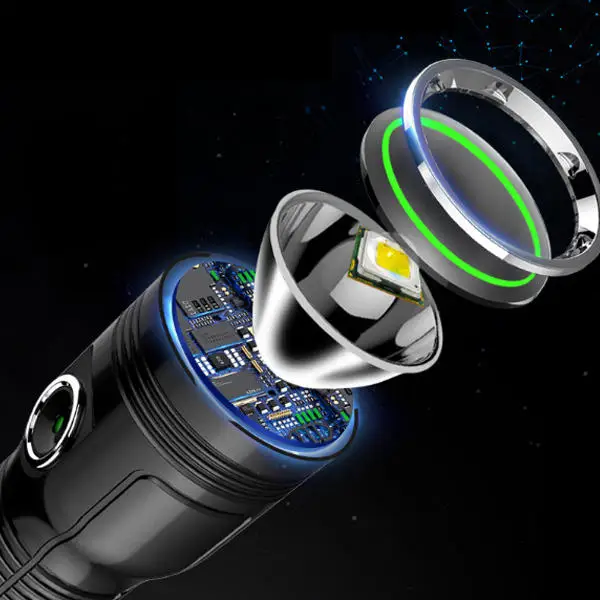 WARSUN P50 1000 Lumens 5 Modes USB Rechargeable  outdoor 18650  EDC Work Lamp Waterproof LED Flashlight