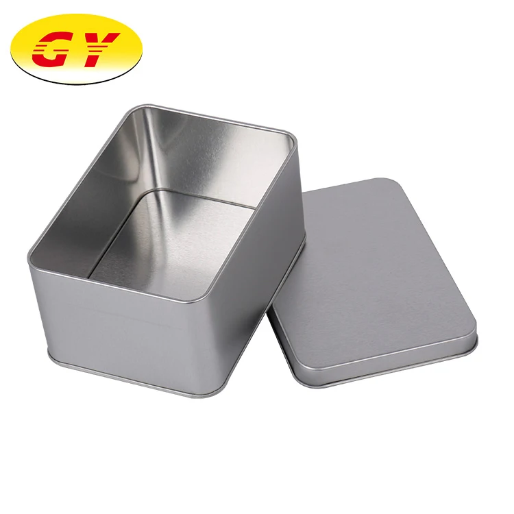 Item storage box gift metallic thin metal tin box