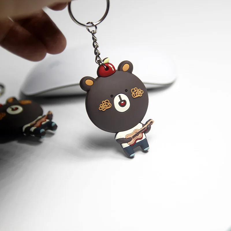 Low Frequency Customized Waterproof Silicone T5577 rfid tags key fob security