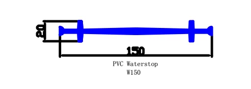 Price of waterstop 150mm PVC water stop for concrete joint waterproofing