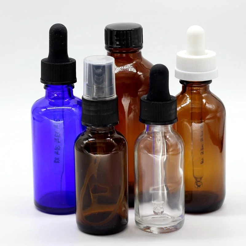 
Essential oil serum eliquid amber glass dropper bottle 30ml 60ml Pharma Clear Medical Amber Glass Bottle 