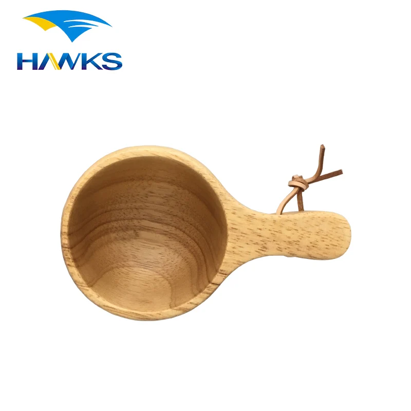 CL2C-DBL3(A) Comlom Nordic Style Wooden Cup with Handle