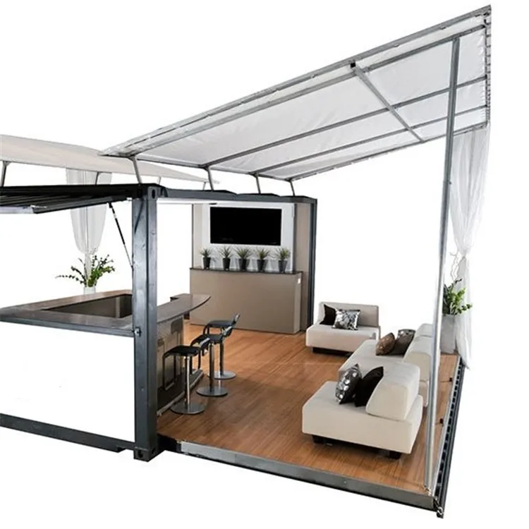 Living 20ft container home with small kitchen latest design prefab shipping house frame steel structure hot products 2022