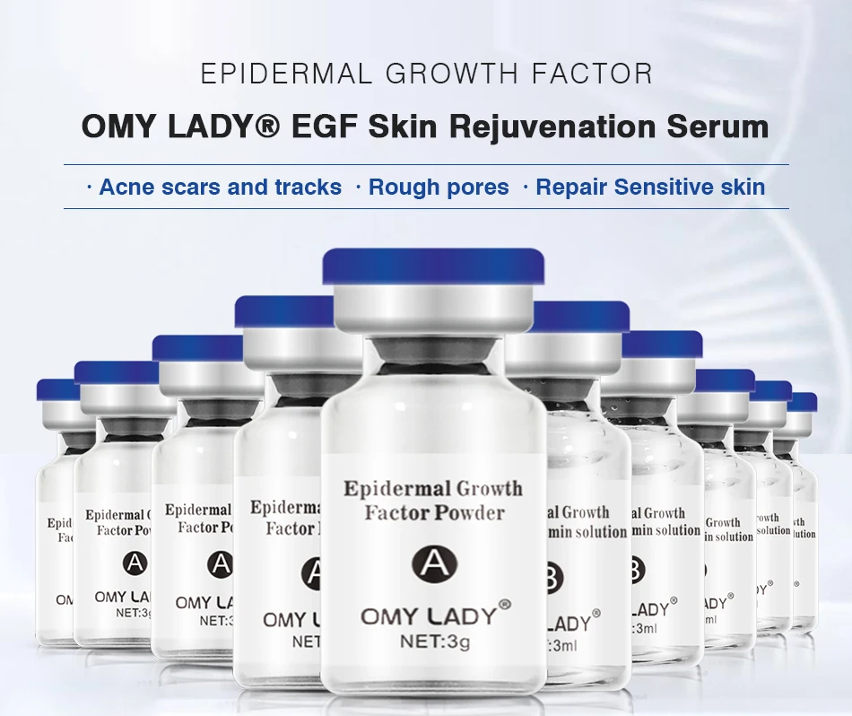 OMY LADY EGF Repair Face Serum Kit For Acne Scar Removal best Anti Aging Serum Private label