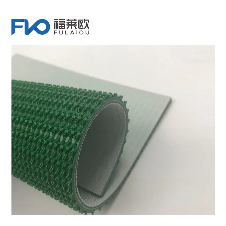pvc rough top conveyor belt with 2 ply pvc and 2 ply fabric use in logistics industry from conveyor belt factory