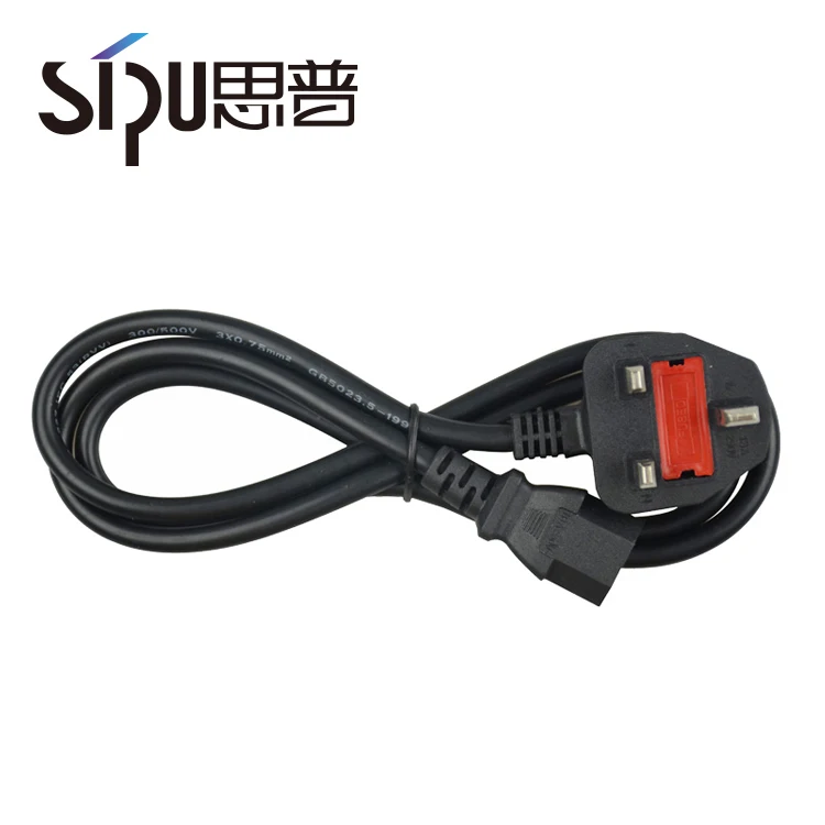 SIPU UK Standard Power Cord 3 Pin Plug Electrical Wire