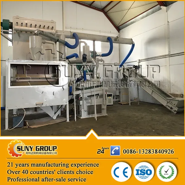 Waste computer/TV pcb scrap boards recycling machine