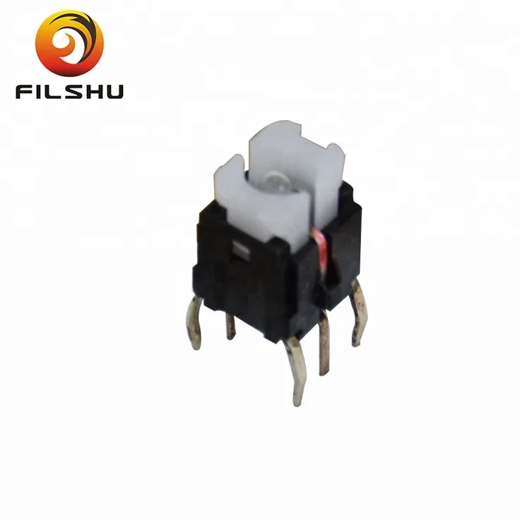 6x6mm tact switch with led , 12v illuminated tact switch , light tactile switch with cap