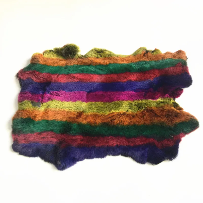 100% Rex Rabbit Fur Skin Dyed Rex Rabbit Fur Pelt