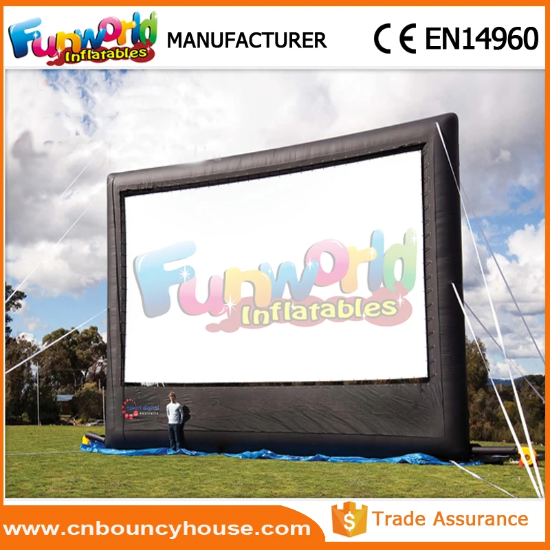 Portable inflatable billboards advertising cinema screen inflatable movie screen