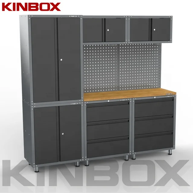 
Kinbox 9 Pieces Garage Cabinet Professional Quality tool Cabinet Manufactures 