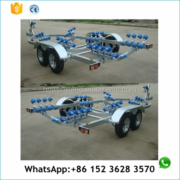 7,1 м горячеоцинкованный длинный Лодочный Прицеп с роликами для Европы