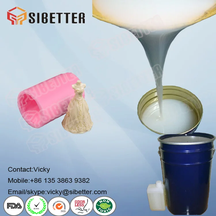 Liquid Silicone with Hardener to Make Silicone Mould for Candles