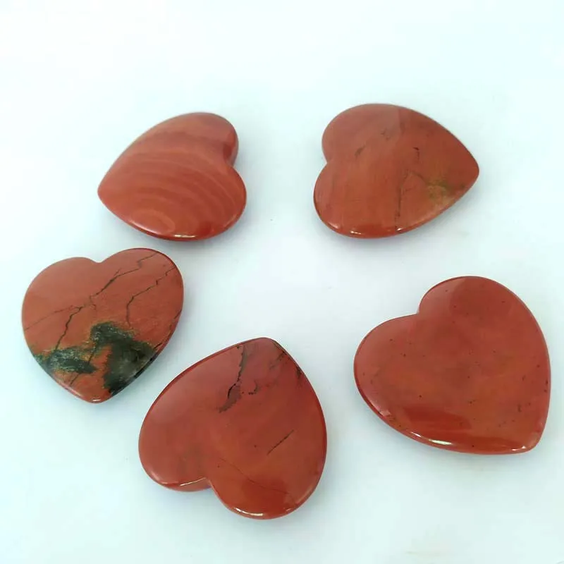 good quality red jasper puffy heart pendant red jasper stone pendant